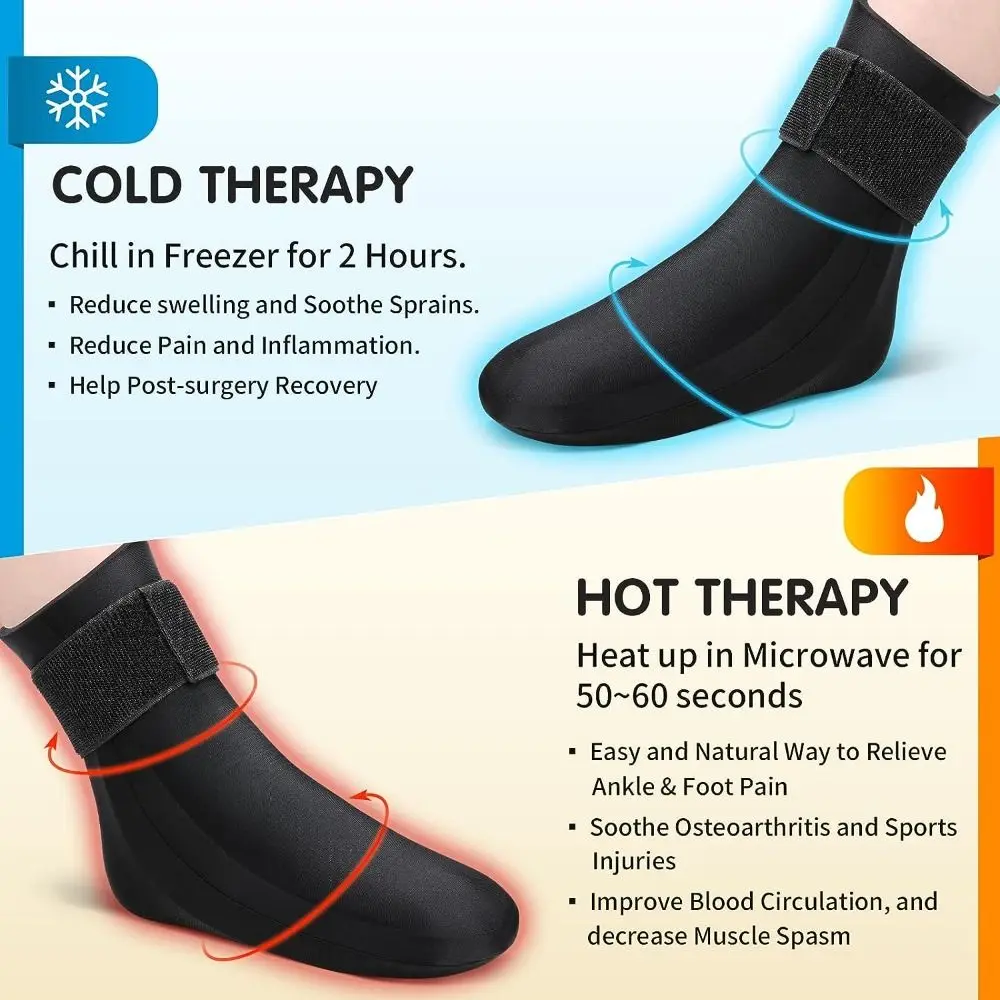 for Plantar Fasciiti Hot Cold Compress Socks Reusable Flexible Cooling Socks Non-slip Foot Protection