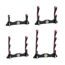 Japanese Samurai Stand Sword Rack Freestanding Durable Horizontal Decorative Bracket For Wakizashi Lightsaber Holder