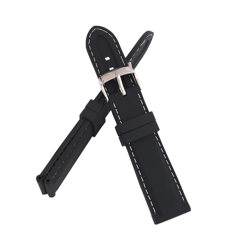 อุปกรณ์เสริมนาฬิกาสายนาฬิกาซิลิโคนเข้ากันได้กับ Casio ยางทดแทนผู้ชายกีฬากลางแจ้งสายรัดข้อมือสร้อยข้อมือ 20 22 มม