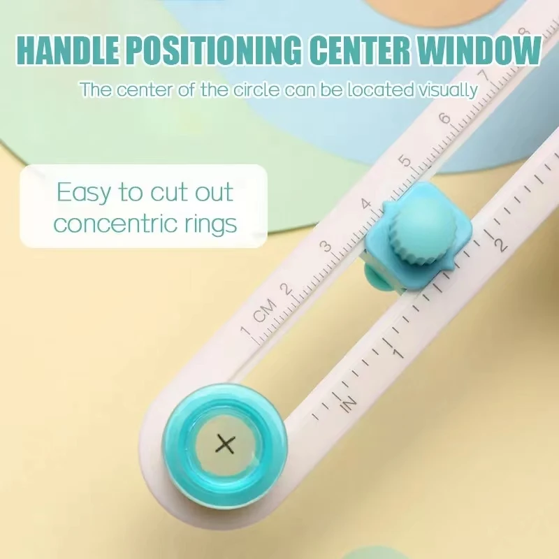 Adjustable 360 Round Cutting Knife DIY Compass Circle Cutter Scrapbooking Cutters Circular Paper Scrapbooking Cards Cutters