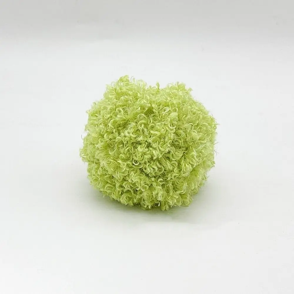 50g Weight Hand-knitting Yarn Curled Texture Knitted Structure Curled Teddy Yarn Wool Blend Material Loop Wool Yarn For Sweater