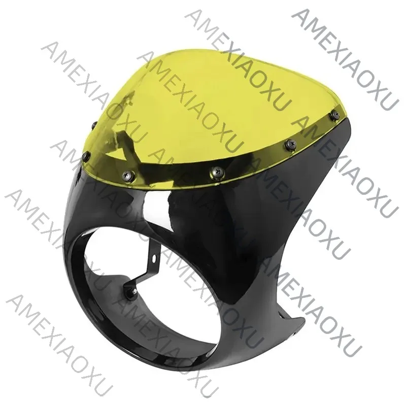 AMEXIAOXU  Motorbike Contrasting Color Windscreen For Motorcycle Windshield Fairing Protector Universal