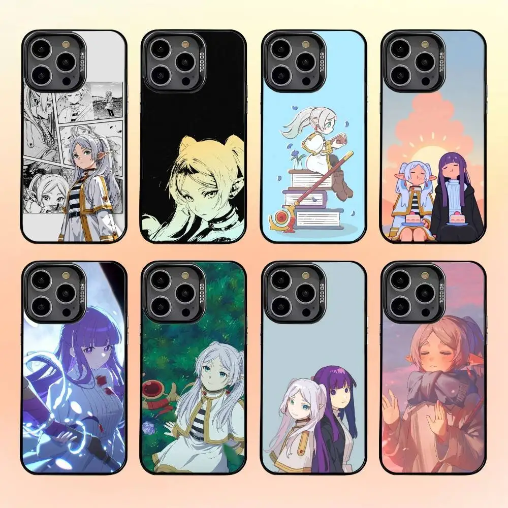 

S-Sousou No F-Frieren Phone Case For iPhone17,16,15,14,13,12,11 Plus,Pro Max Black Candy Matte Shockproof Cover