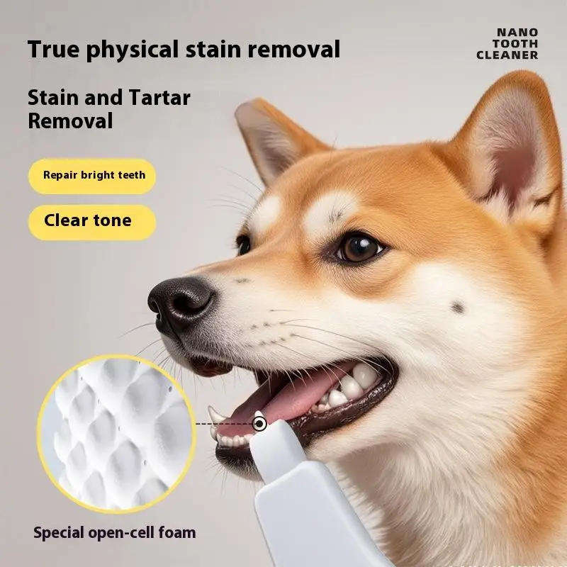 *3/6Pcs Pet Nano Dental Wipes Dog Tartar Cleaning Removal Tooth Bad Breath Teeth Cleaning Pet Cat Dog Dental Cleaning Supplies