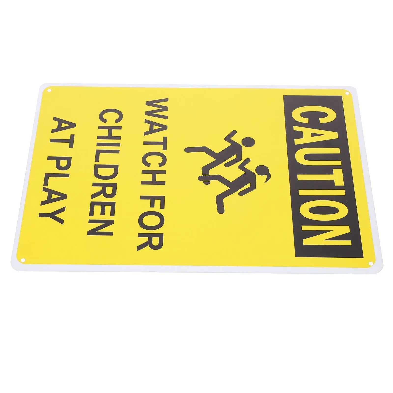 2pcs Signs Traffic Safety Double Sided Reflective Caution Children Playing Slow Sign Metal Traffic Sign