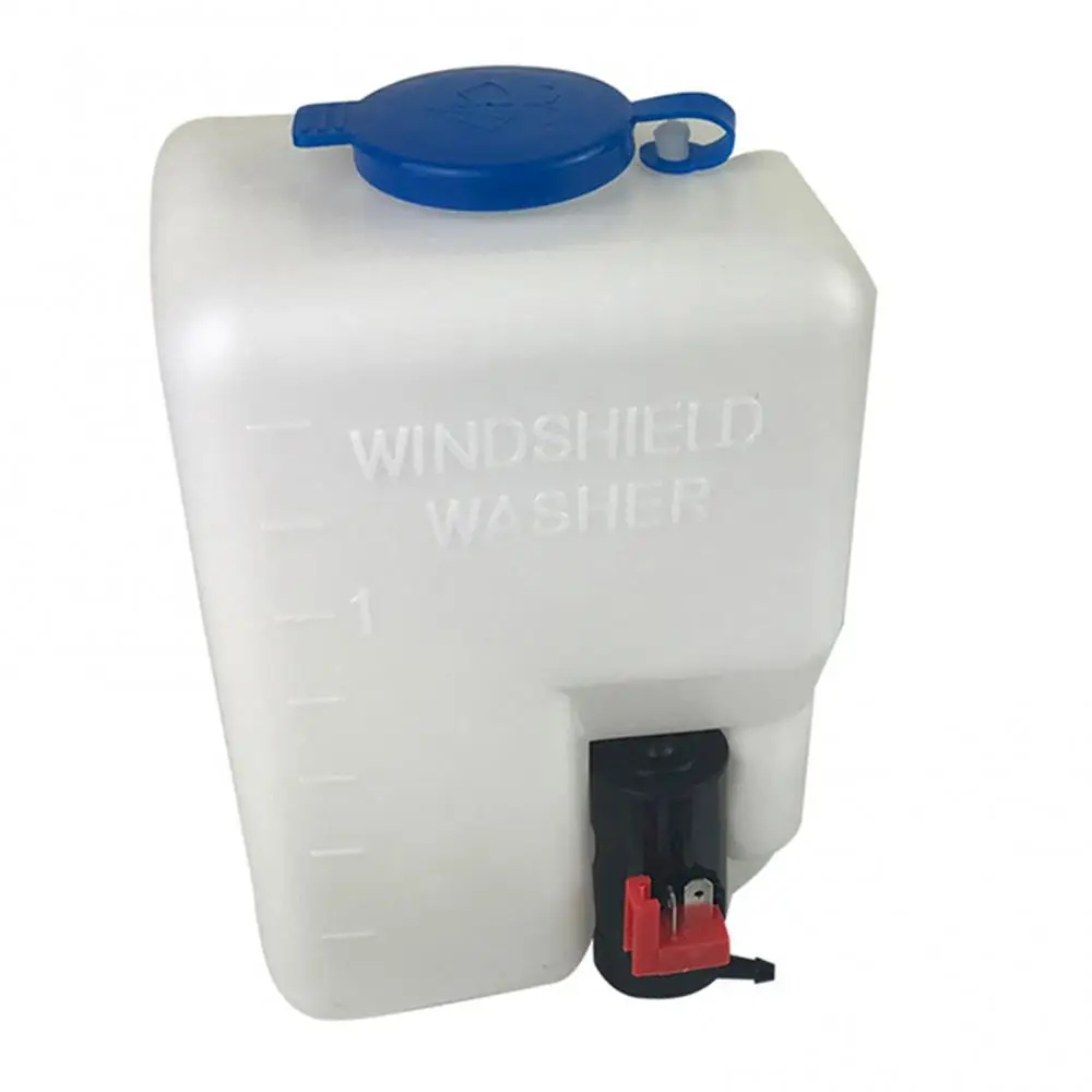 12V 1.5L Car Windshield Wiper Washer Reservoir Fluid- Bottle Windscreen Water Tank Jar Pump Sprayer Cleaner Kit for SUV Truck