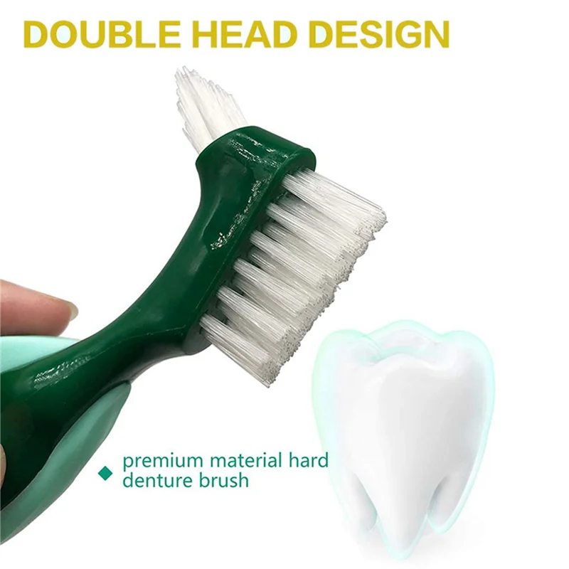 A44T 20 قطعة فرشاة أسنان صلبة ممتازة، فرشاة تنظيف، شعيرات متعددة الطبقات وفرشاة أسنان محمولة مزدوجة الجوانب