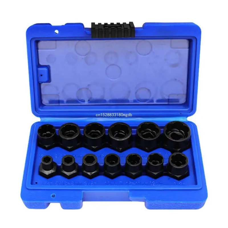 

13Pcs/Set Damaged Bolts Screws Remover Extractor Removal Tools Set Dropship