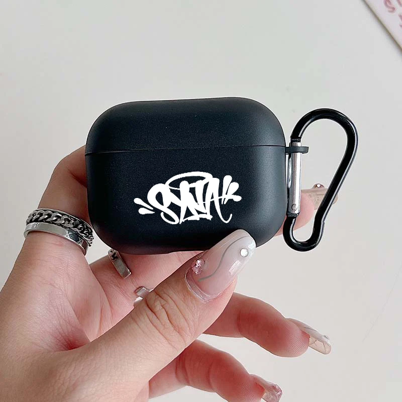 

Trendy Graffiti SNAP TPU Earphone Case For AirPods 4/3/2/1 Earbuds Case For AirPods Pro3/Pro2/Pro Protective Cover With Keychain