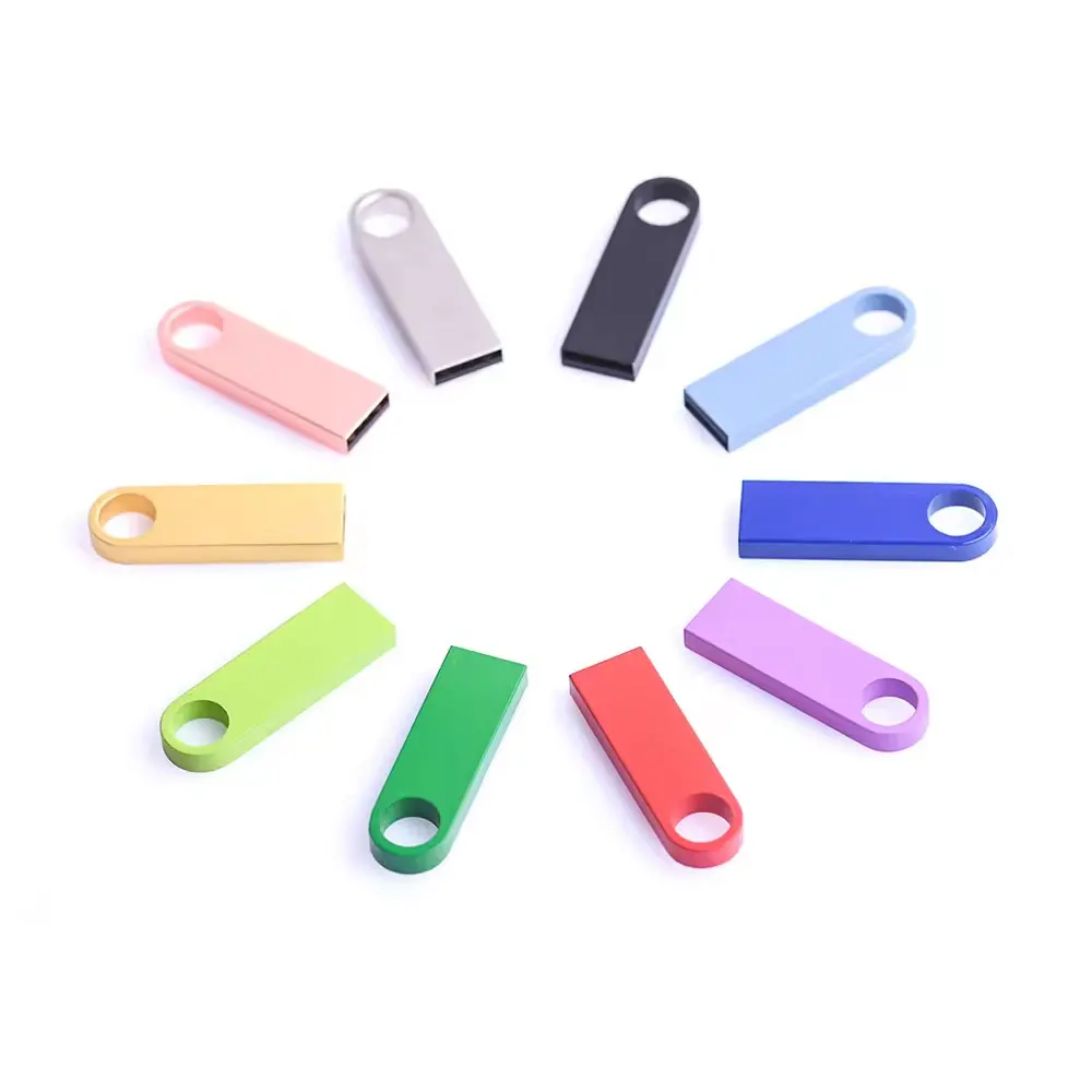 

1PCS Metal USB 2.0 Flash Drive Pendrive 4GB 8GB 16GB 32GB 64GB High Speed Memory Stick U Disk 128GB Key Ring Gift