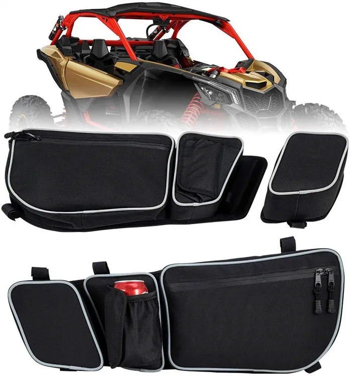 UTV X3 Maverick Side Storage Door Bag Front Upper Door Bags Knee Pad Car Organizer Fits For Can Am Maverick X3 XDS Turbo R 1pcs