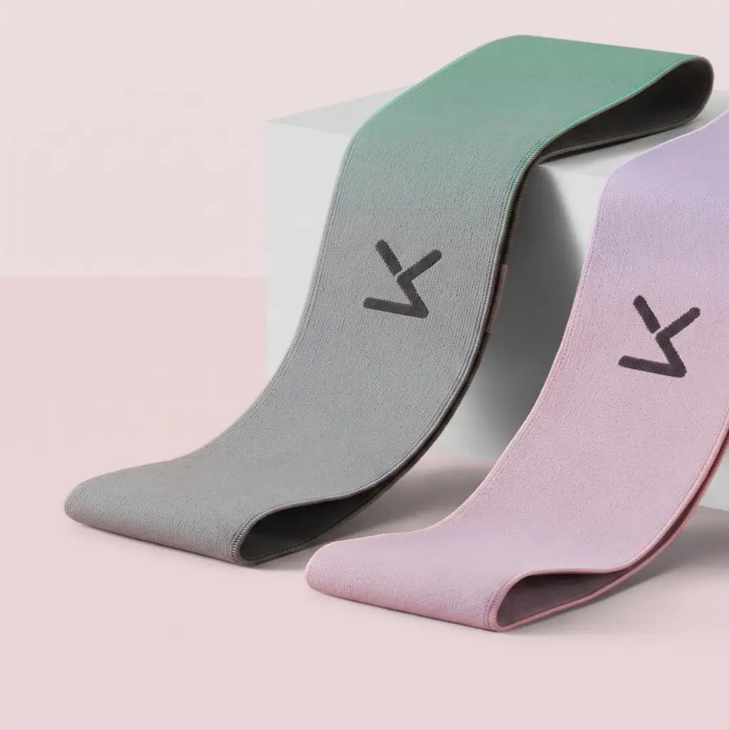 KEEP Wide Knit Booty Bands, Non-Slip Hip Resistance Loop for Glutes