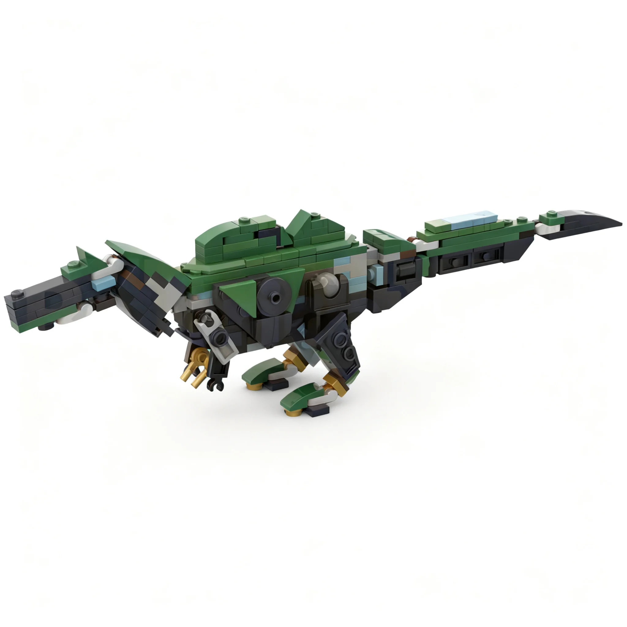 177pcs MOC Ichthyovenator Laosensis Ninjia Model Building Blocks Architecture Christmas Gift Toy Idea Education Craft Brick
