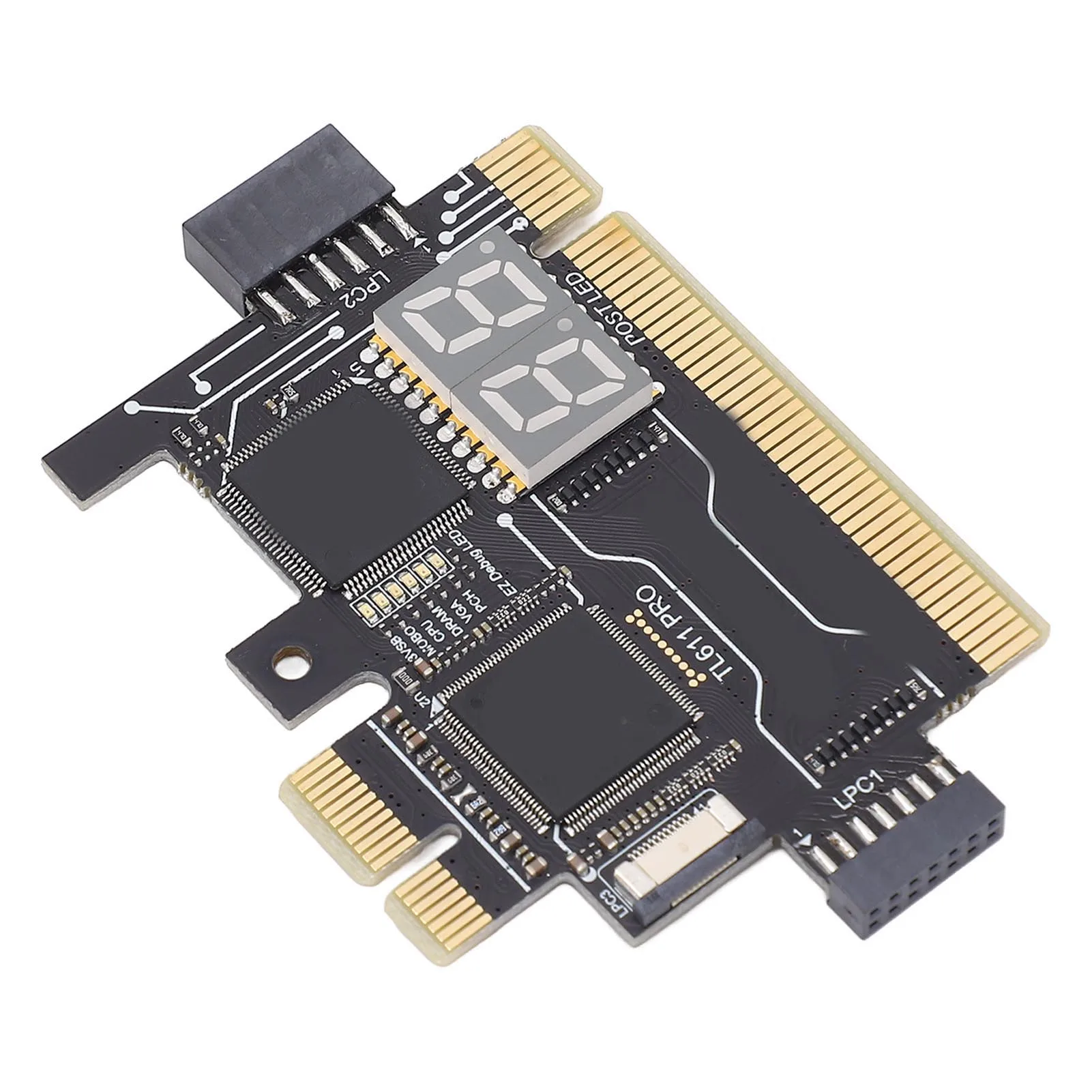 بطاقة تشخيص محلل اللوحة الأم لـ PCI E ، TL611 Pro ، بطاقة تصحيح الأخطاء ، كمبيوتر محمول ، EC ، بطاقة محول تصحيح الأخطاء ، TL611