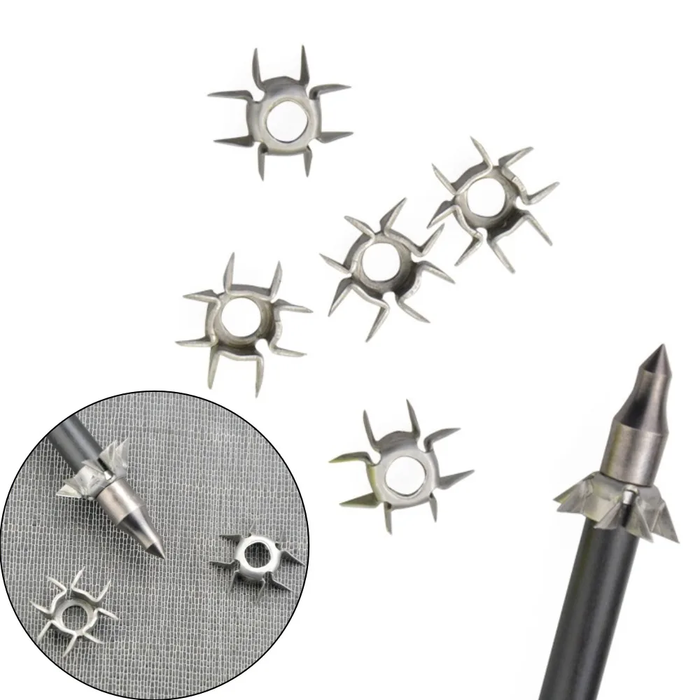 

20/30/50pcs Arrowhead Archery 8 Paw Hunting Broadhead Arrow Points Bow and Arrow Outdoor Shooting Training Practice Target Tips