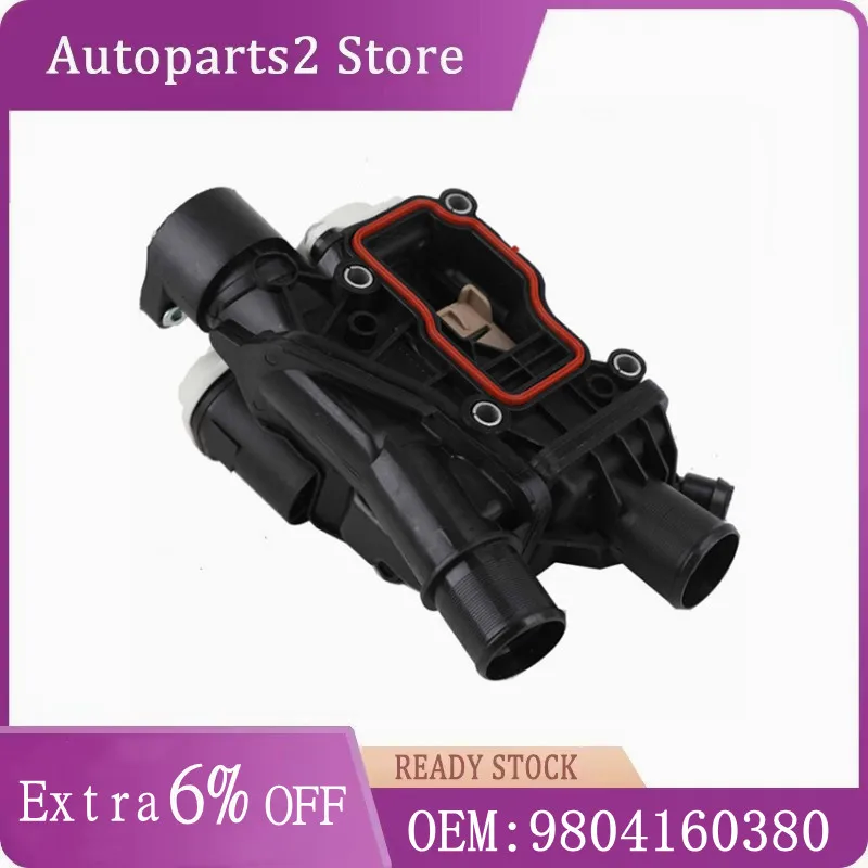 Brand New High Quality Thermostat & Housing 9804160380 9849443980 For Peugeot Citroen Ford 2.0 Blue HDi Diesel 1876476 2264810
