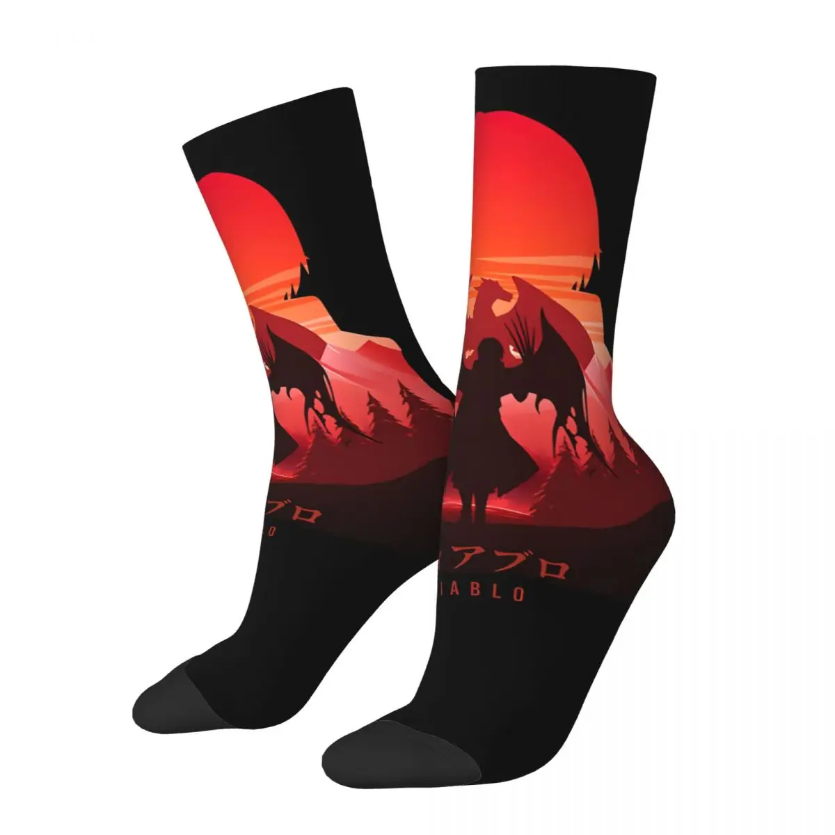 Hip Hop Retro Tensura Crazy Men's compression Socks Unisex Diablo IV Role Playing Game Street Style Pattern Crew Sock Boys