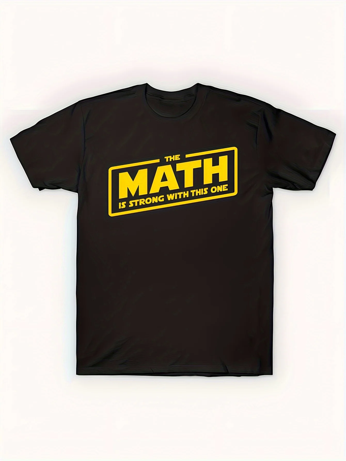 

Maths are fun men's short-sleeved pattern t-shirt Soft cotton comfort discount Suitable for Easter Thanksgiving Christmas