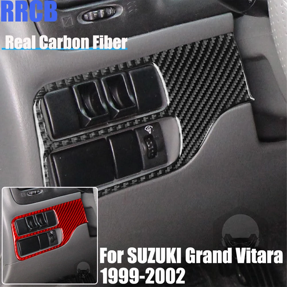 

Real Carbon Fiber Car Accessories Driver Panel Trim Cover Soft Sticker For SUZUKI Grand Vitara 99-02 For SUZUKI Vitara 99-04