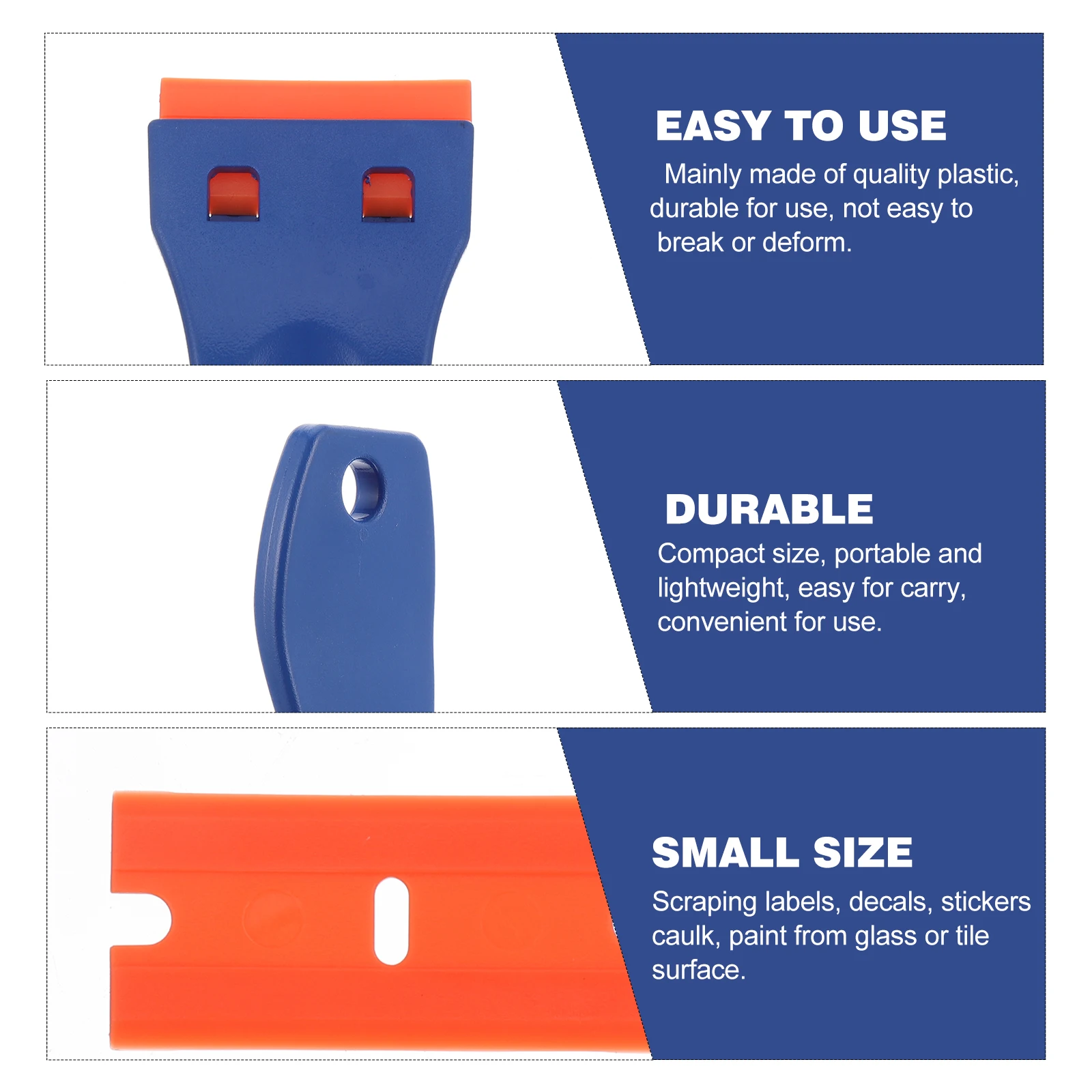 

3 Pcs Cleaning Spatula Set Razor Scraper Razors Scraping Tile Floor Glass Decals Label Stickers