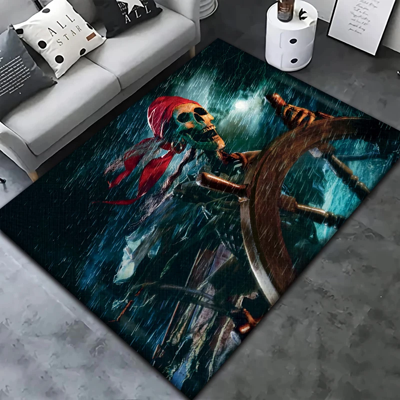 Pirates of the Caribbean printed area carpet for children Living room Bedroom floor mat Kitchen mat Children's Bedroom Mat