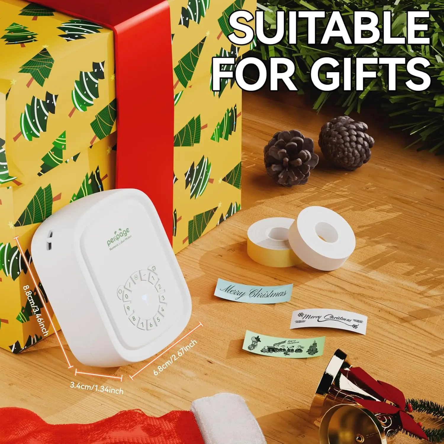 Peripage P10-Pro Mini Portable Thermal Printer Inkless Self-Adhesive Label Maker & 6Rolls Stickers Printing Labeling Machine view 6