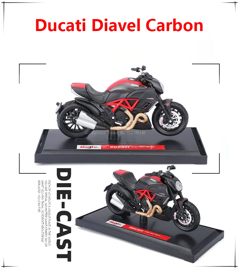Maisto Ducati Super Naked V4 S Maßstab 1:18, Legierungs-Motorrad-Druckgussmodell, Sammlerstück, Geschenkspielzeug – Detail 6