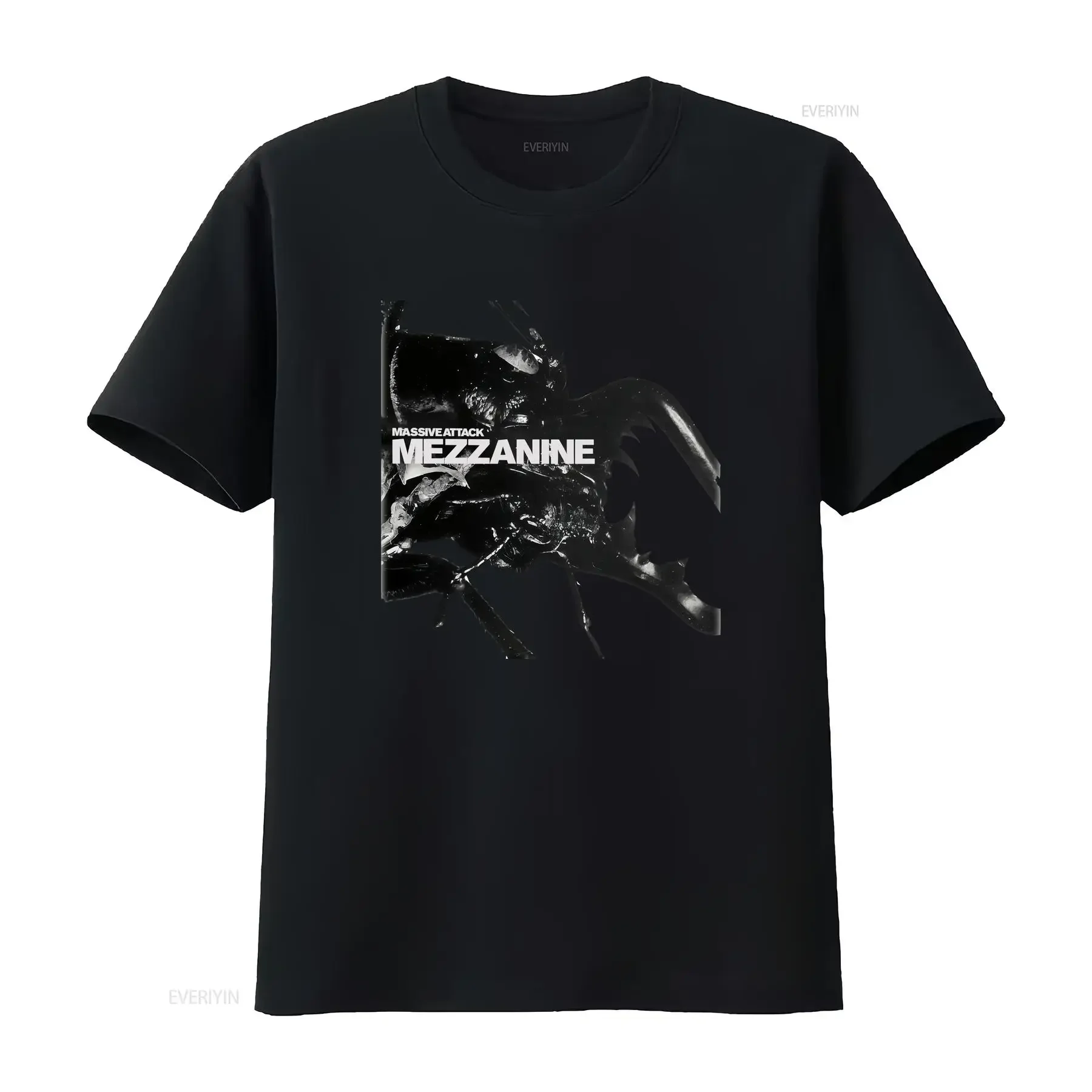 Massive Attack Mezzanine 1998 T Shirt Retro HOt vintage Washed Soft Stretched Casual Unisex Breathable fashion Slightly