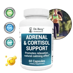 Adrenal & Cortisol Formula - Secretion Balance, Stress & Focus Supplement - Supports Healthy Adrenals, Vegetarian Capsules