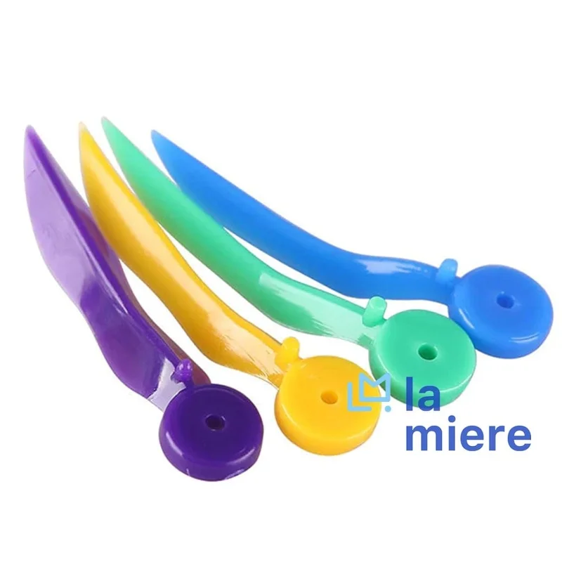 1 BOX Diastema Wedges Disposable Plastic Poly-Wedges Dental Fixing Wedge with Hole Included: L M S Super Small