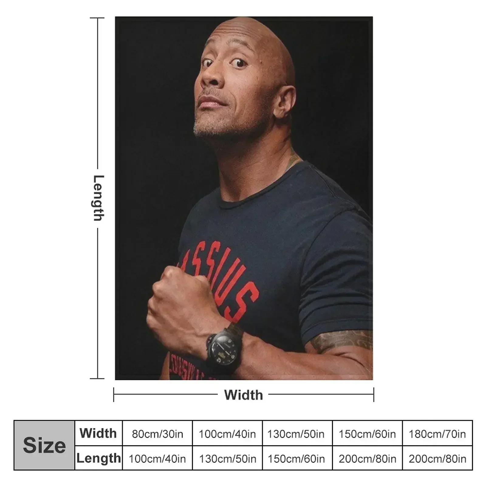 Dwayne Johnson Throw Blanket Beautifuls Polar Blankets