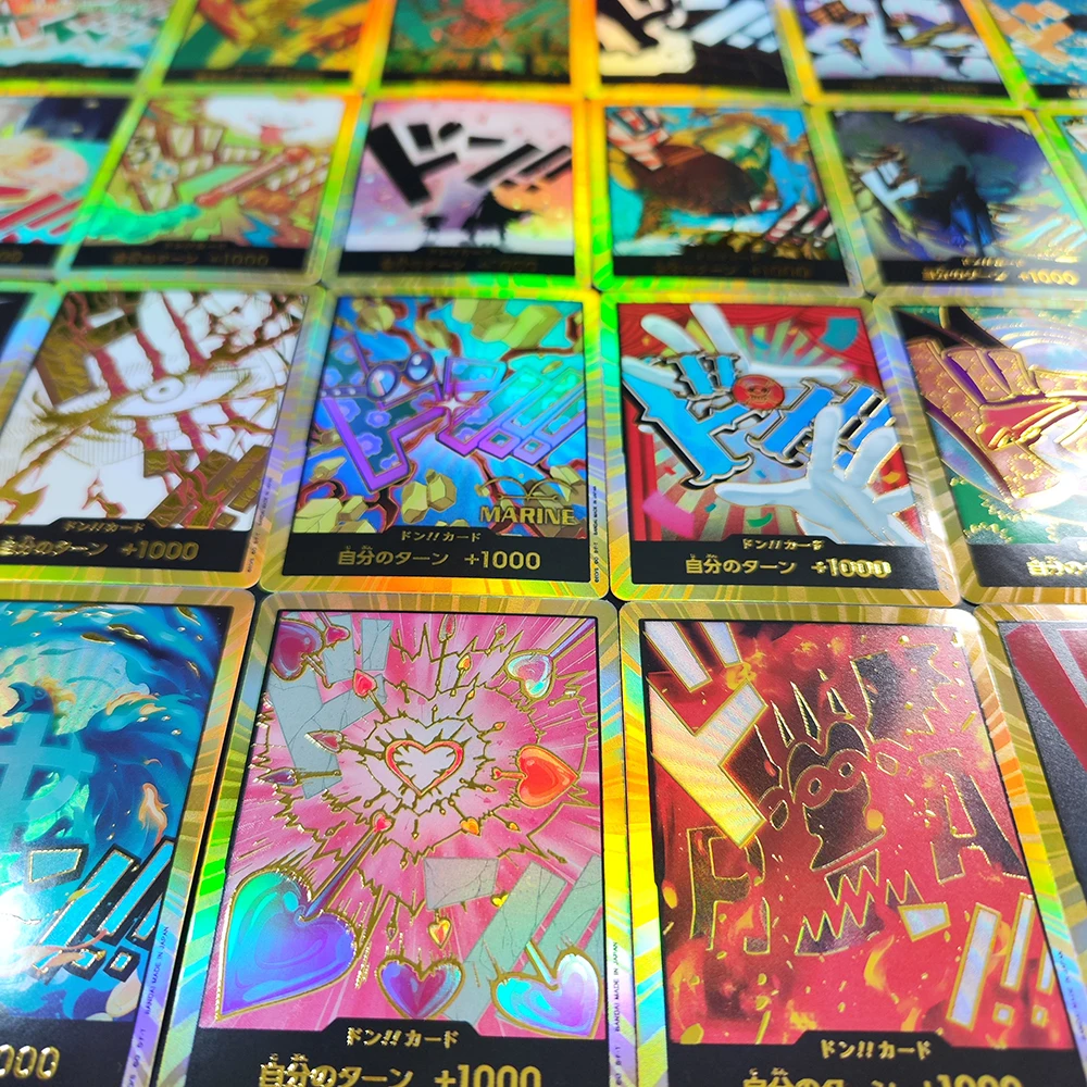 دان ياباني OPCG TCG مصنوع يدويًا!! الذهب نامي ياماتو شانكس بوا هانكوك روبن جير 5 لوفي بوني تعليم Usopp لعبة بطاقة فلاش #2