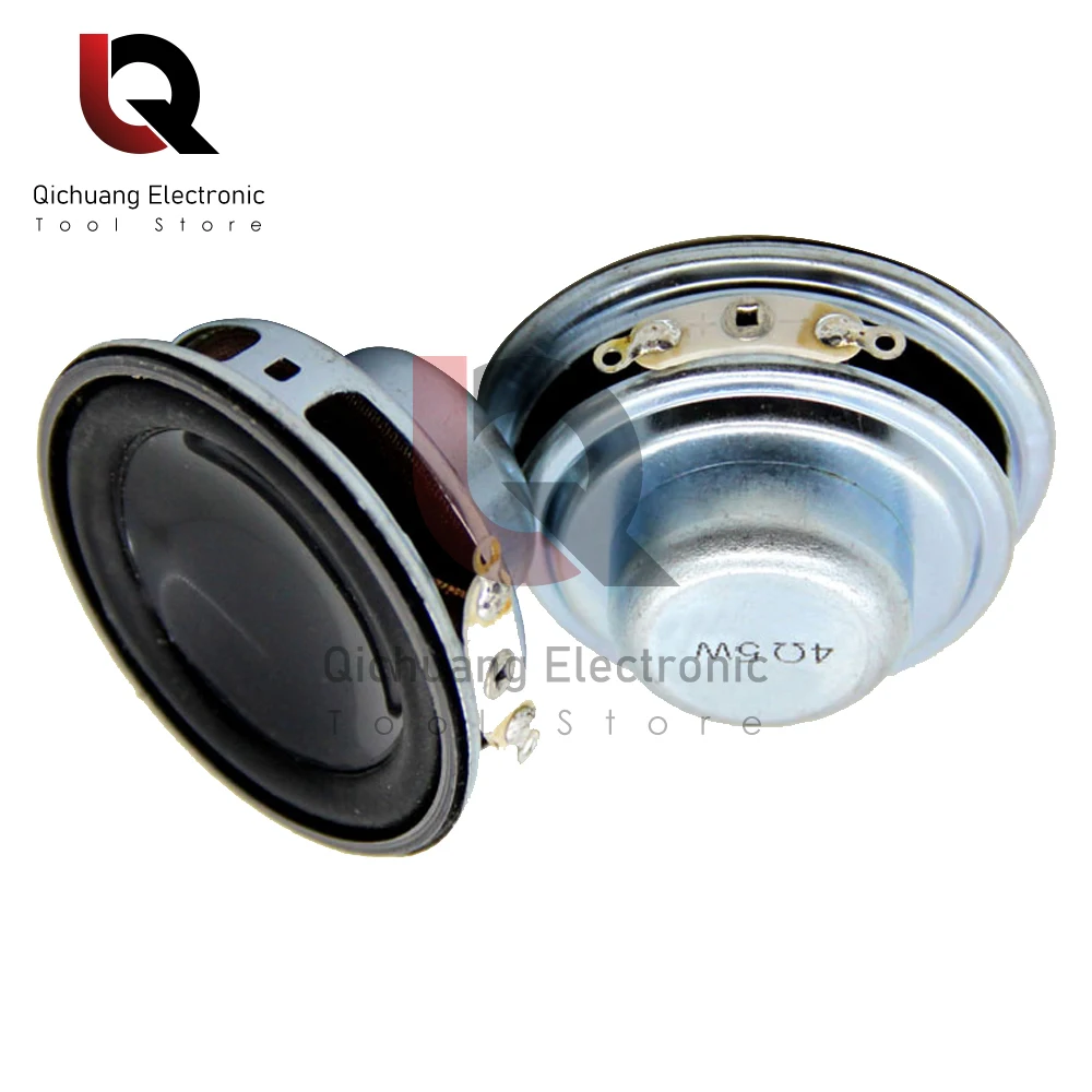 2Pcs 45mm Audio Portable Speakers 4Ohm 5W Full Range Speaker Mini Audio Portable horn DIY Stereo Home Theater Woofer Loudspeaker