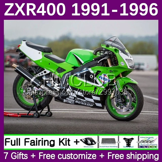 ZXR400 For KAWASAKI NINJA ZX-4R ZXR-400 ZX4R 1991 1992 1993 1994 1995 1996  68No.9 ZXR 400 91 92 93 94 95 96 Fairing green black - AliExpress