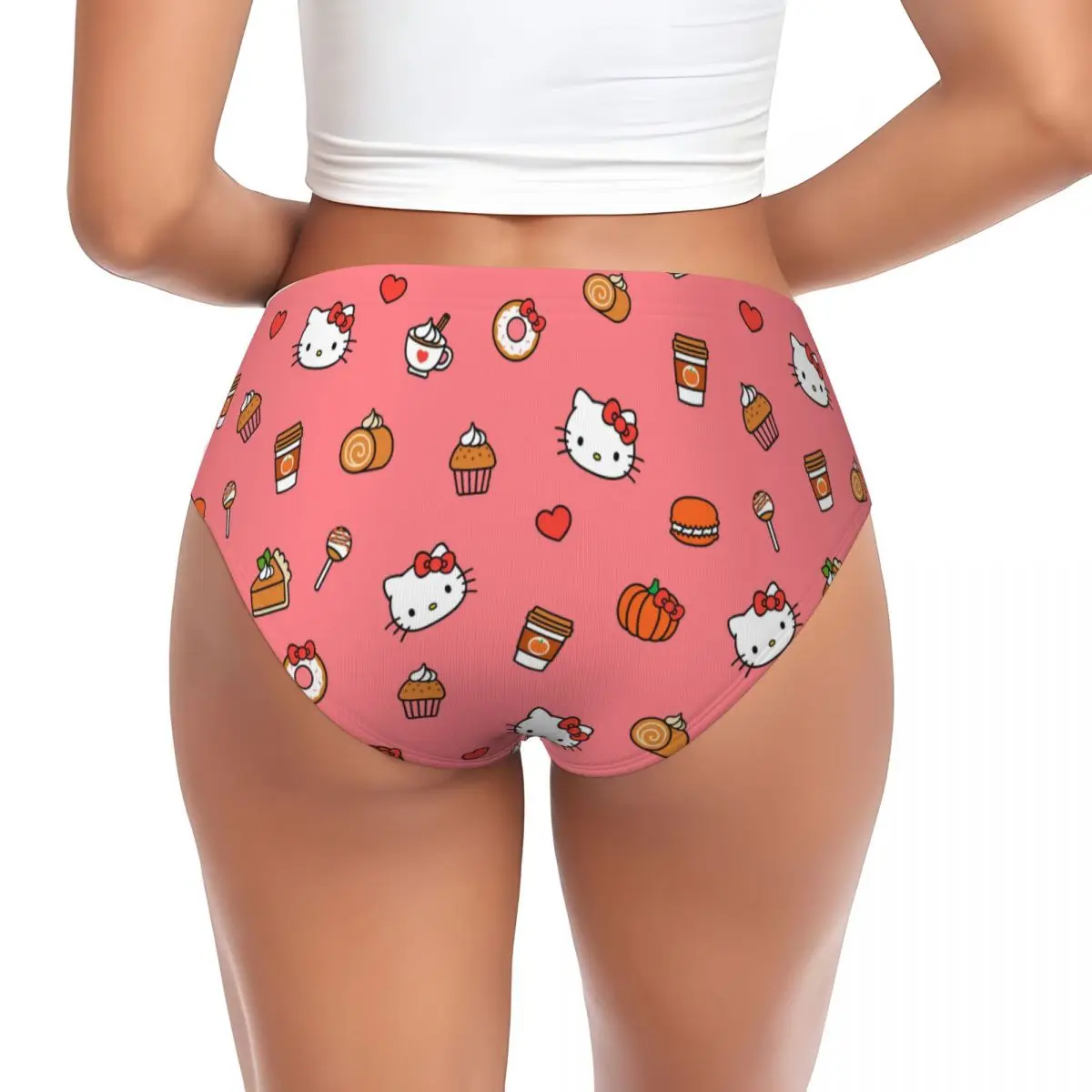 Women's Sanrio Hello Kitty Brief Underwear Soft Breathable Briefs Panties