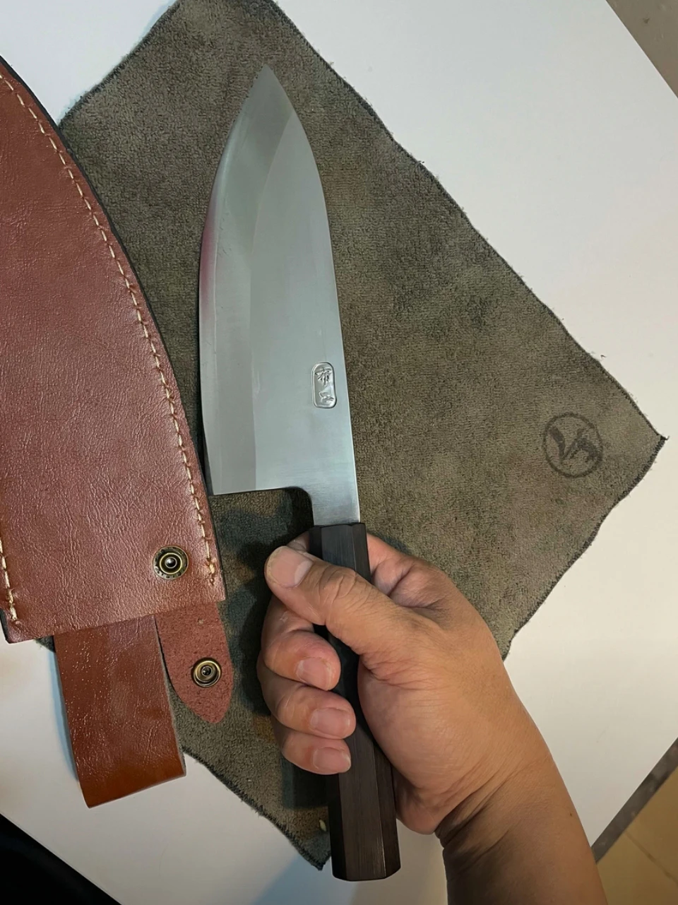 

7,5-дюймовый однолезвийный нож для кубики BG42, авиационный специальный стальной нож для шечиimai-гаwari, измельчитель, нож шеф-повара, кухонные ножи для нарезки