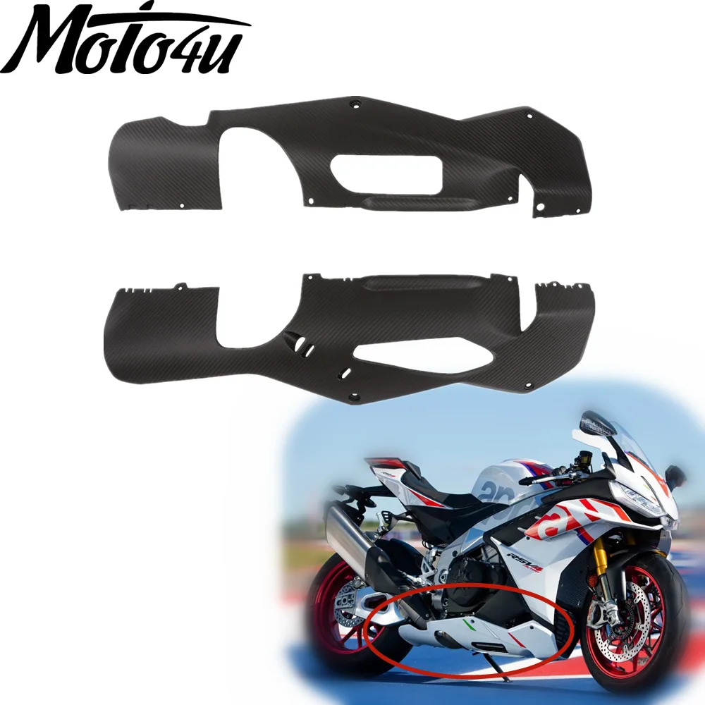 Motorcycle Carbon Fiber Belly Pan Fairing Lower Body For Aprilia RSV4 2022 2023