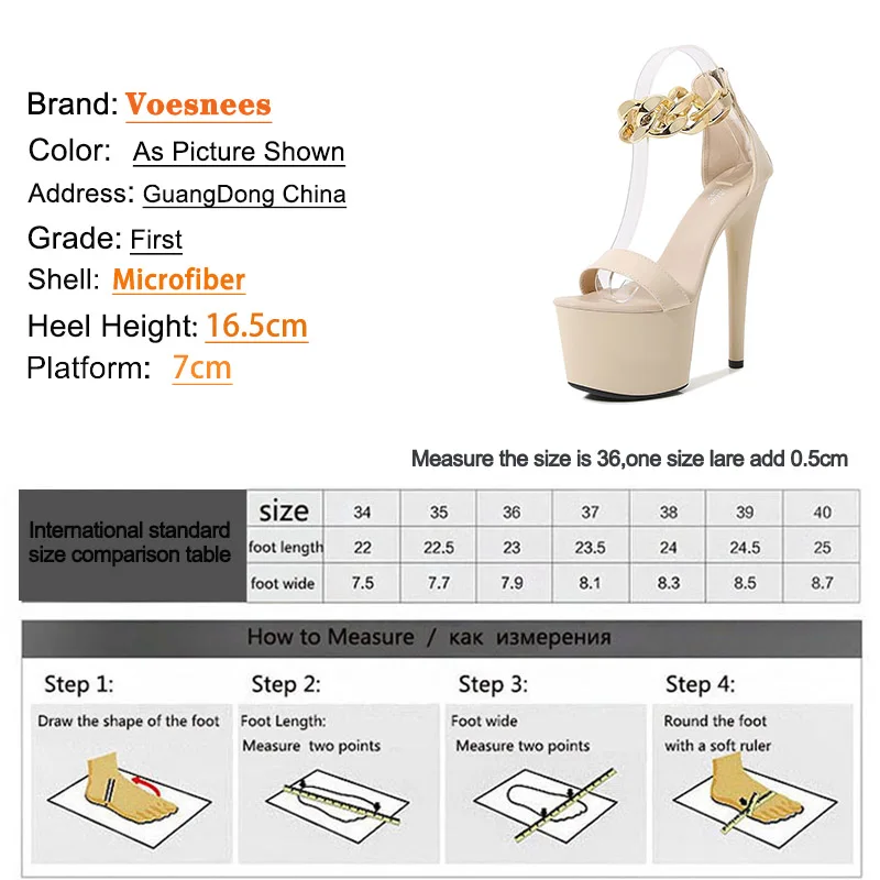 2022 Newest Chain Style Models Stage Show Women Sandals Summer Party Wedding Shoes Sexy Fashion Platform Stripper Stiletto Heels