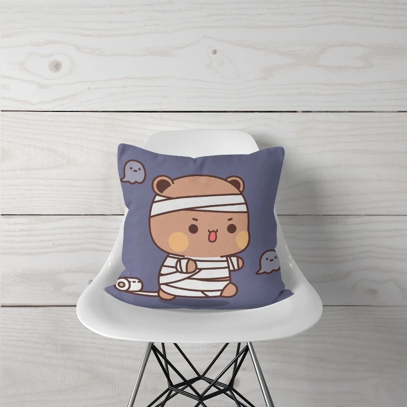 Halloween Decoration Throw Pillow Cover Cute Baby Panda Boob Cushion  Witch Vampire Pumpkin Party  Sofa Home