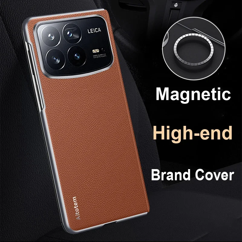

Luxury Magsafe PU Case for Xiaomi Mix Fold 4 Magnetic Leather Skin Feel Soft Matte Back Shell Bumper Shockproof Protect Cover