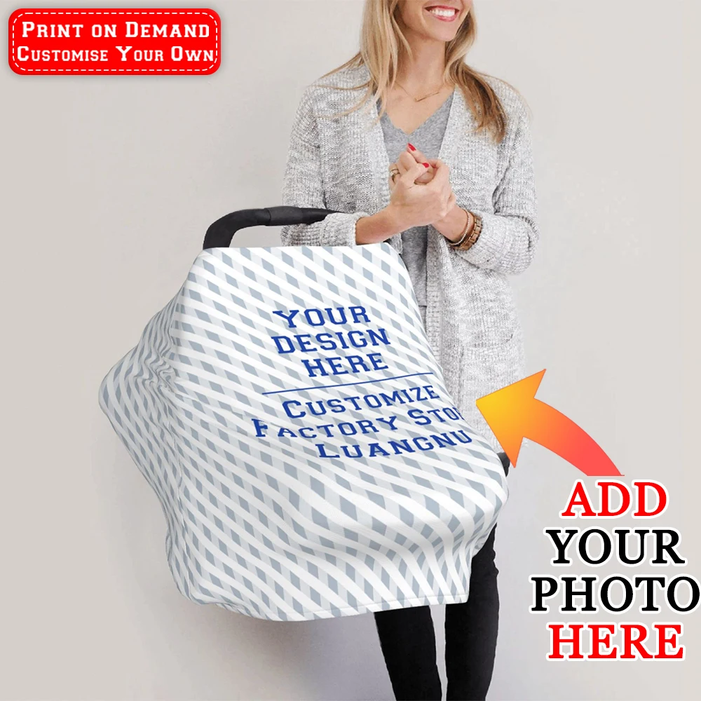 Customise Baby Stroller Cover Baby Seat Care Cover Custom Nursing Cover for Mothers Personalized Baby Showers and New Mom Gifts
