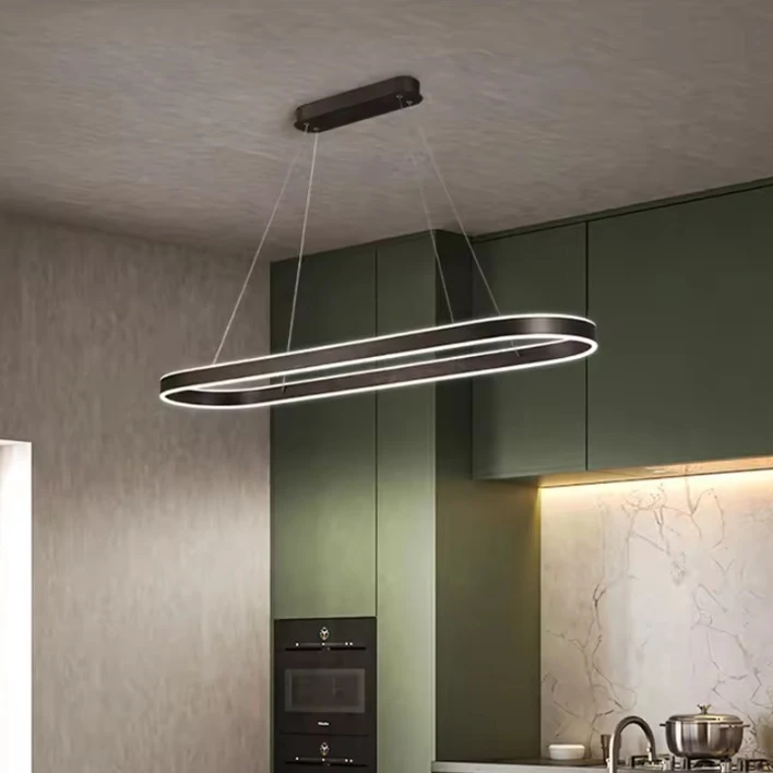 Nordic Modern LED Restaurant Chandelier  Aluminum Ceiling Chandelie  For Kitchen Living Room Hanging Chandelier Lustre Lighting