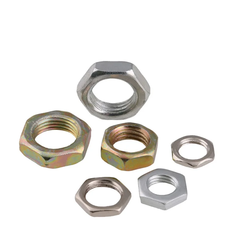 100 Zincati Esagonali Serraggio Rapido 100 Dadi Per Marmellata Esagonali Zincati - Misura 1/2-13, Tipo Sottile/mezzo Dado Dadi Sottili - Foto 2