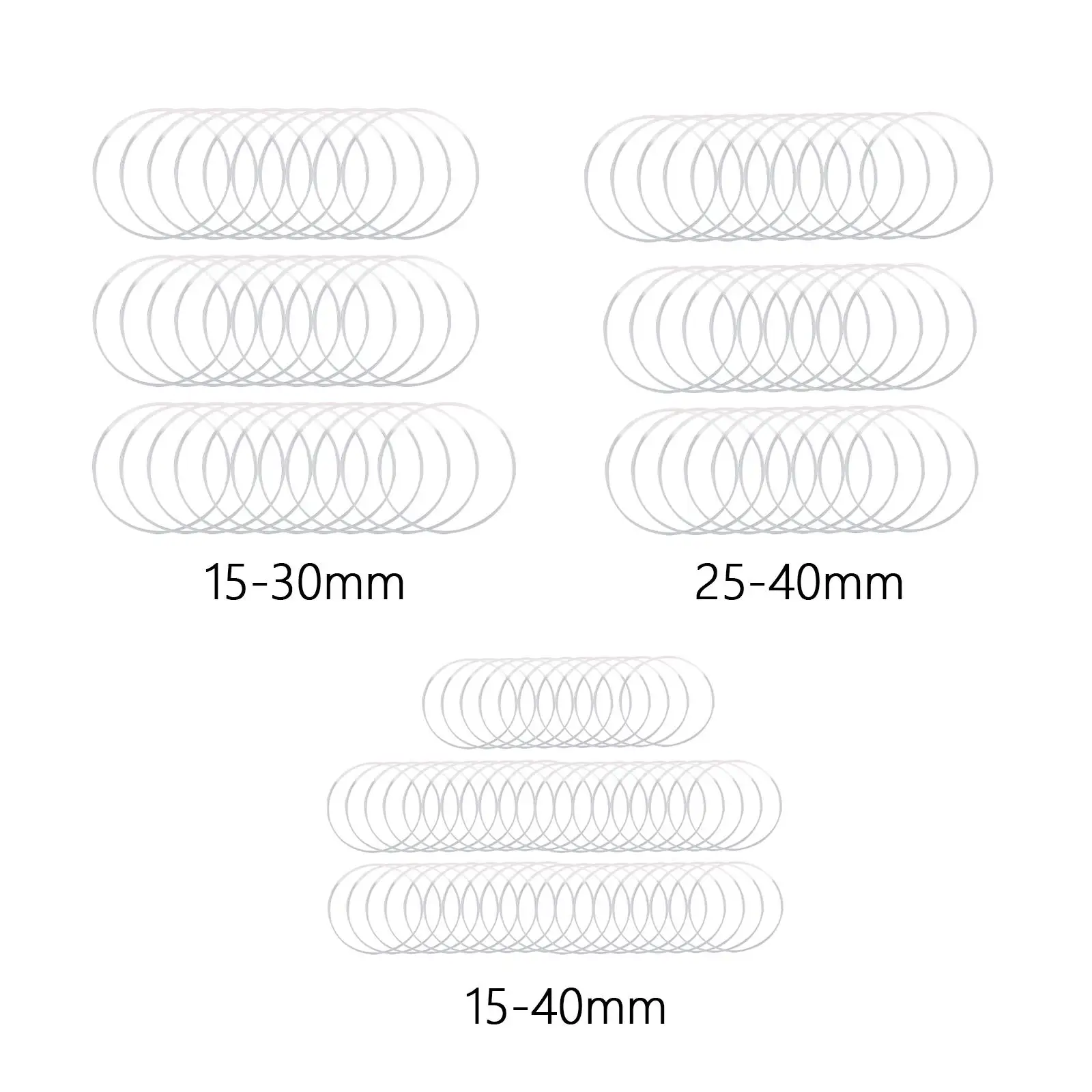 

Watch Gasket O Ring Kit White Gasket Rubber Washer Seals for Watch Glass 1.0mm-1.2mm