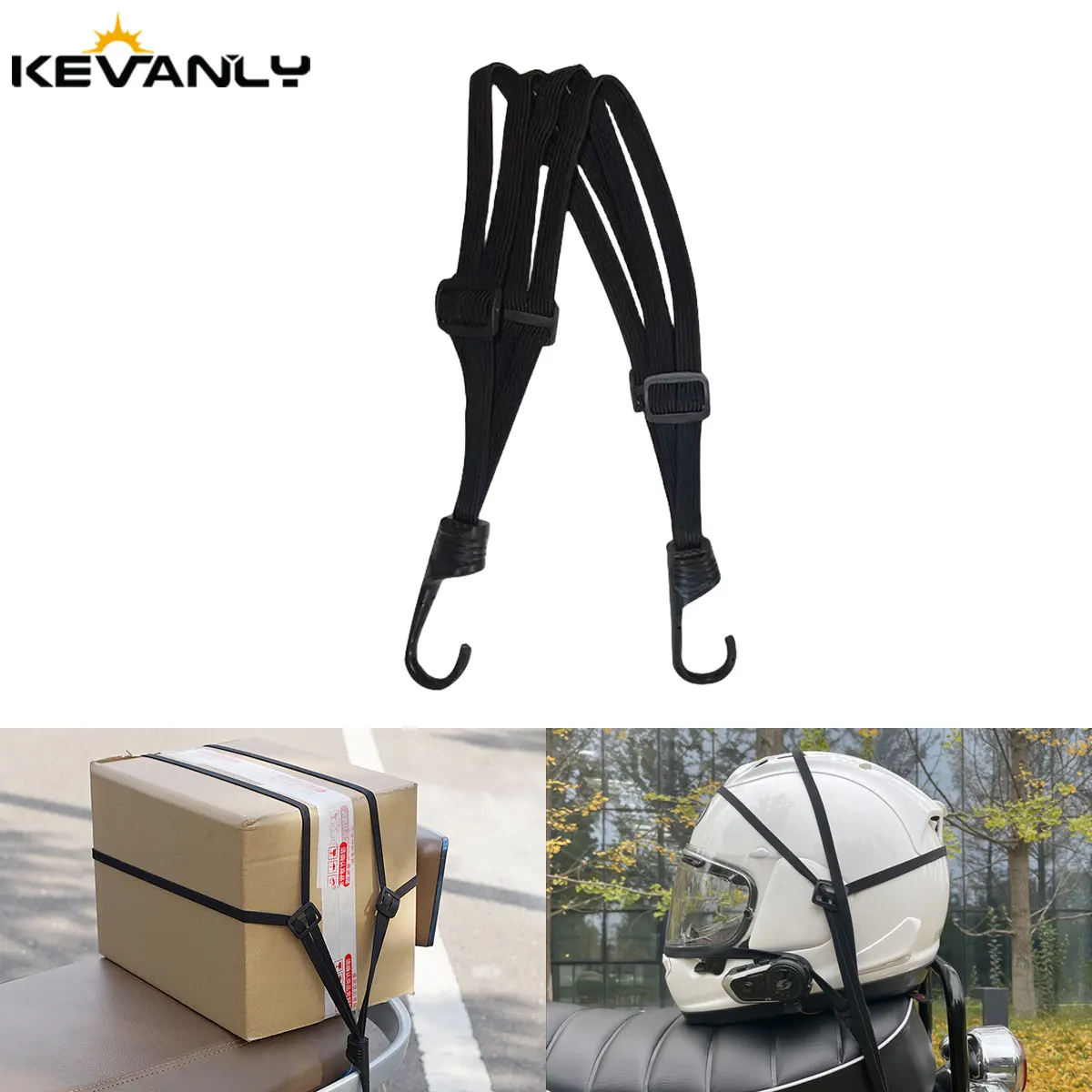 

1pc 60CM Motorcycle Helmet Straps Hook Luggage Retractable Elastic Rope Fixed Strap Motor Helmet Luggage Net Camping Accessories