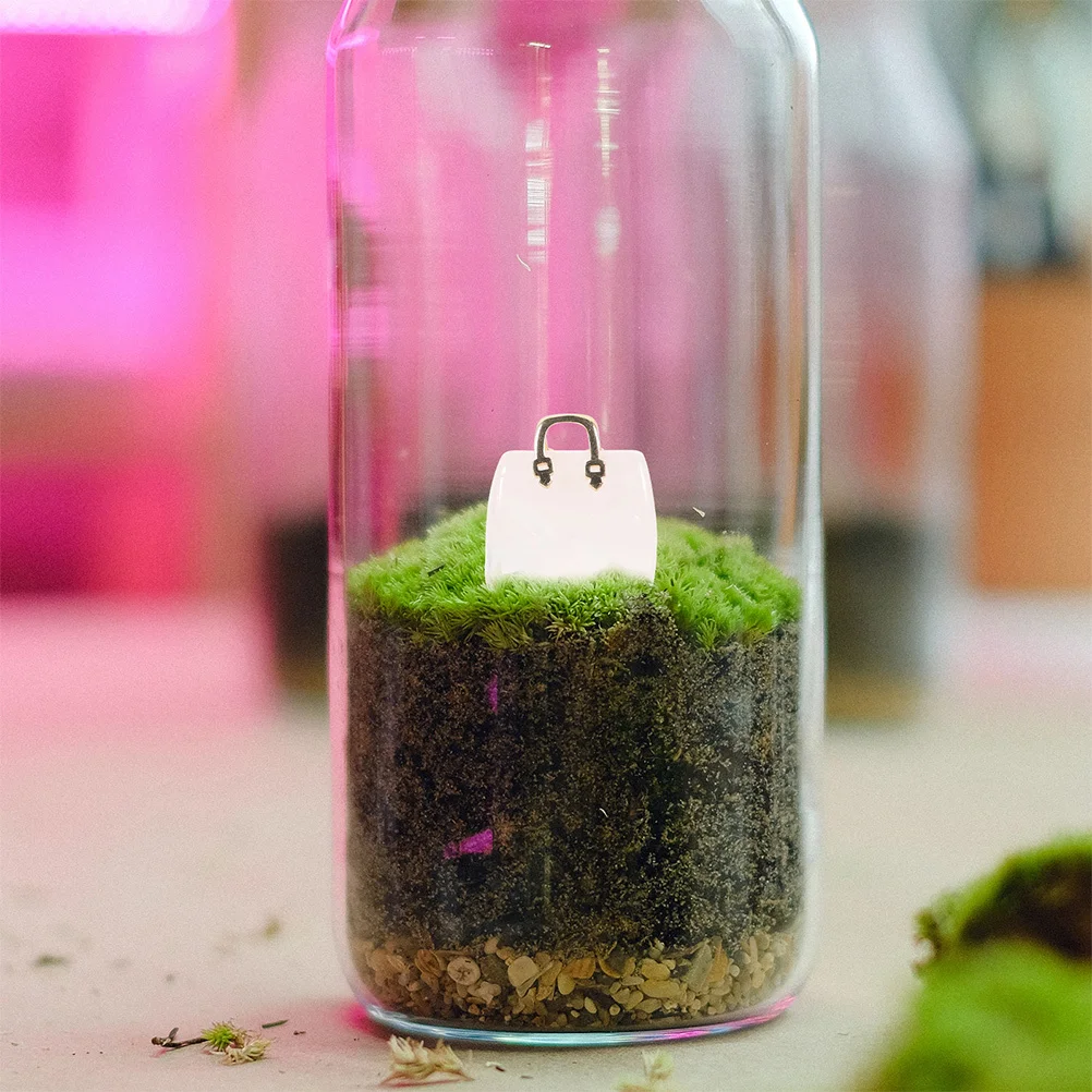 

2Pcs Natural Crystal Handbag Sculpture Mini Size Elegant Desktop Ornament Table Decor Unique Miniature Crystal Bag Decoration