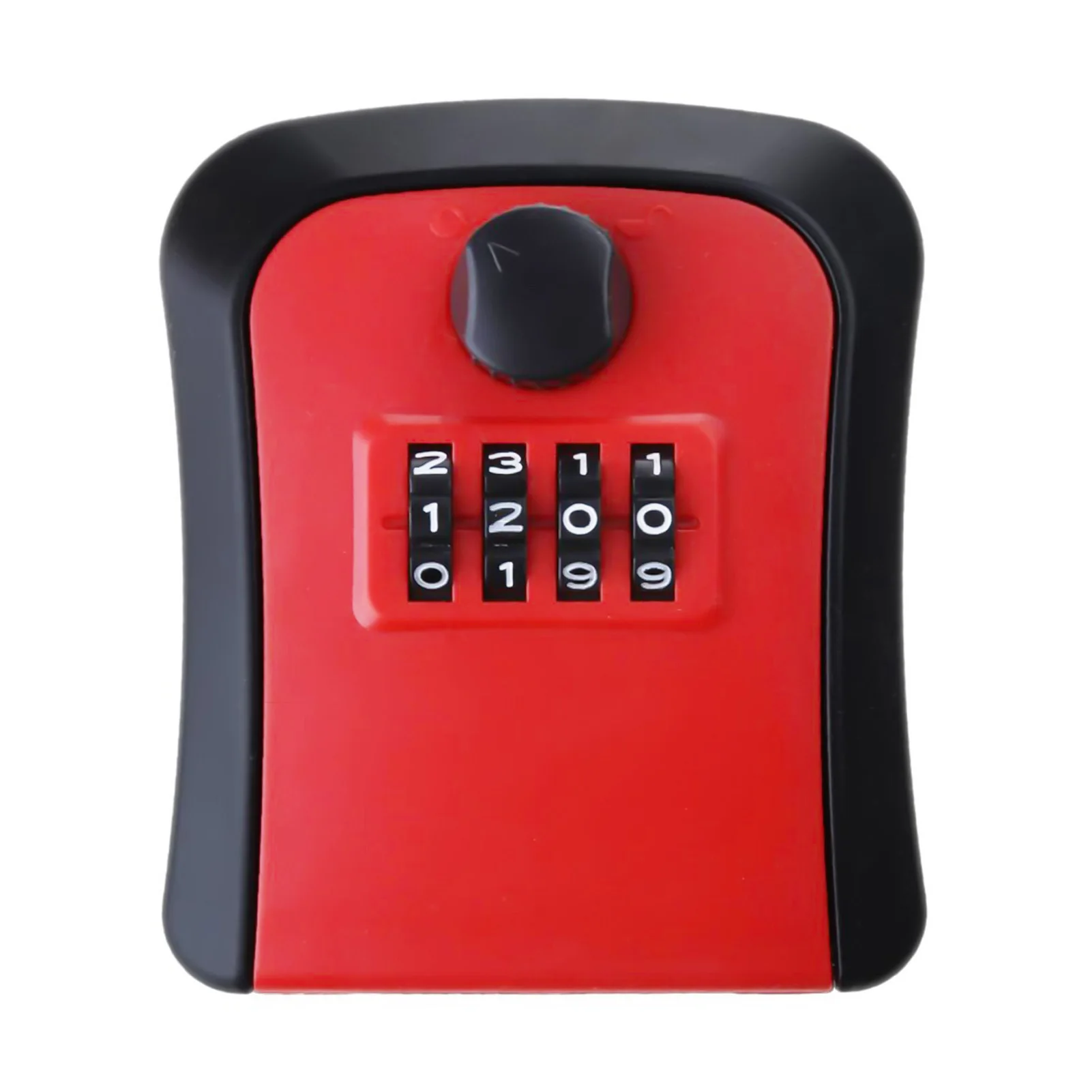 Imagem -05 - Wall Mounted Key Lock Box Código de Senha de Dígitos Security Lock Nenhuma Chave para Home Office Secret Storage Box Pvc