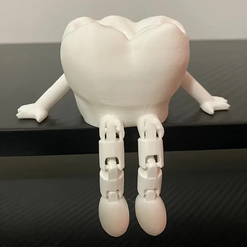 Cute Teeth Ornament Multi Joint Movable Ideal Holiday Gift Fashionable And Creative Movable Ornament