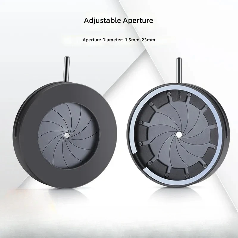 for SK23 Aperture Module Integrated Adjustable Diaphragm Seat Optical Platform 1.5-23MM Lens High Precision Variable