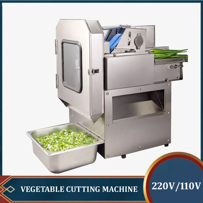 

Full Automatic Vegetable Cutter Machine Multifunction Green Pepper Celery Cutting Machine Potato Eggplant Slicer Machine